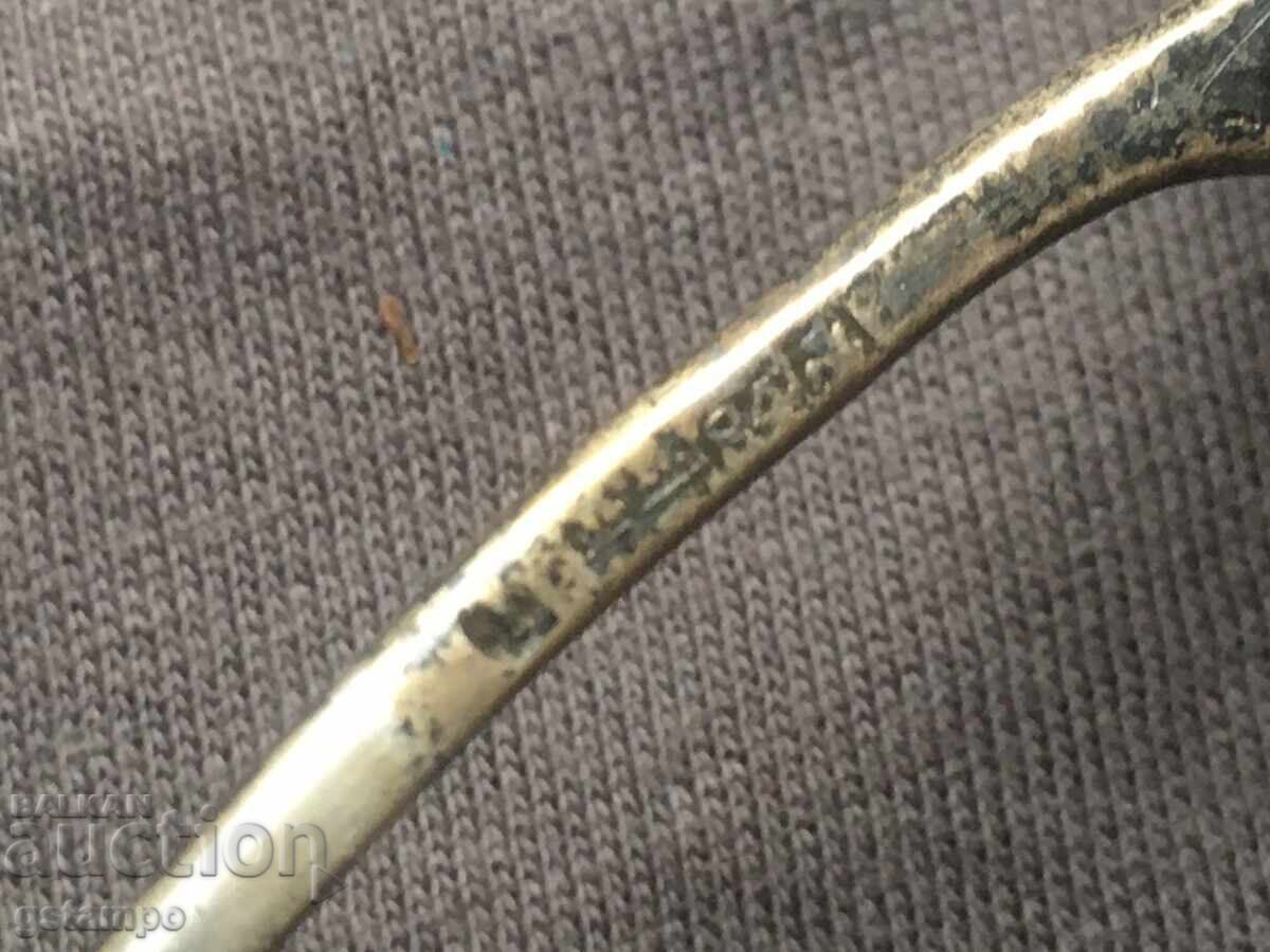 Russian Honey Spoon / 84 / Engraved - 6 Russian Honey Spoon / 84 / Engraved - 6