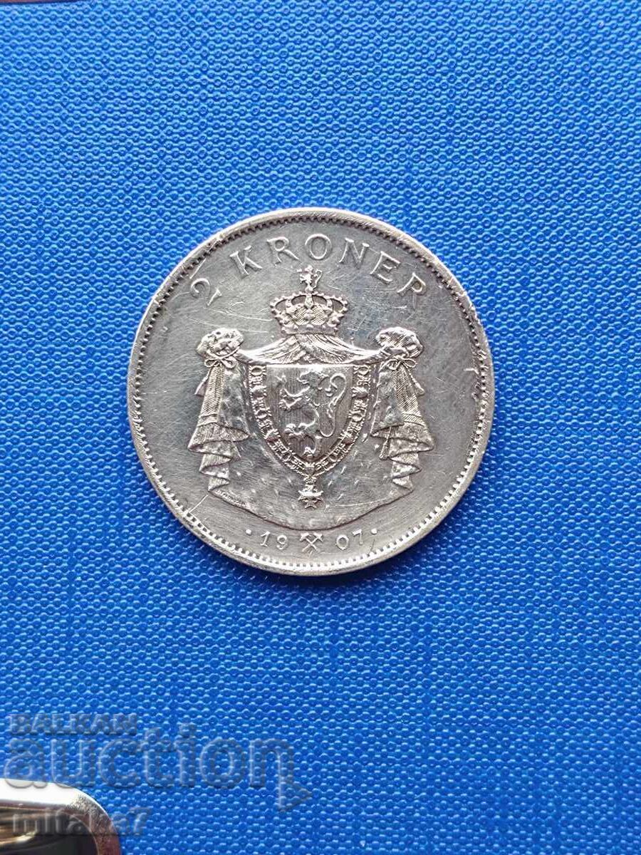 2 Kroner 1907, Norway with price 138.00 BGN | € 70.56 2 Kroner 1907, Norway with price 138.00 BGN | € 70.56