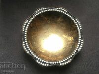 Beautiful Russian Dish / Enamel / Gilding / 875