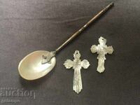 Mici Cruciulițe Perlă / Linguriță Perlă Lot