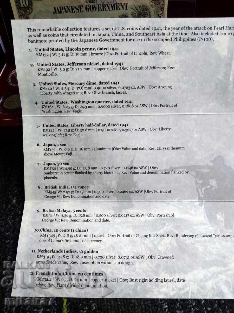 Set de monede - Pearl Harbor - 5 Set de monede - Pearl Harbor - 5