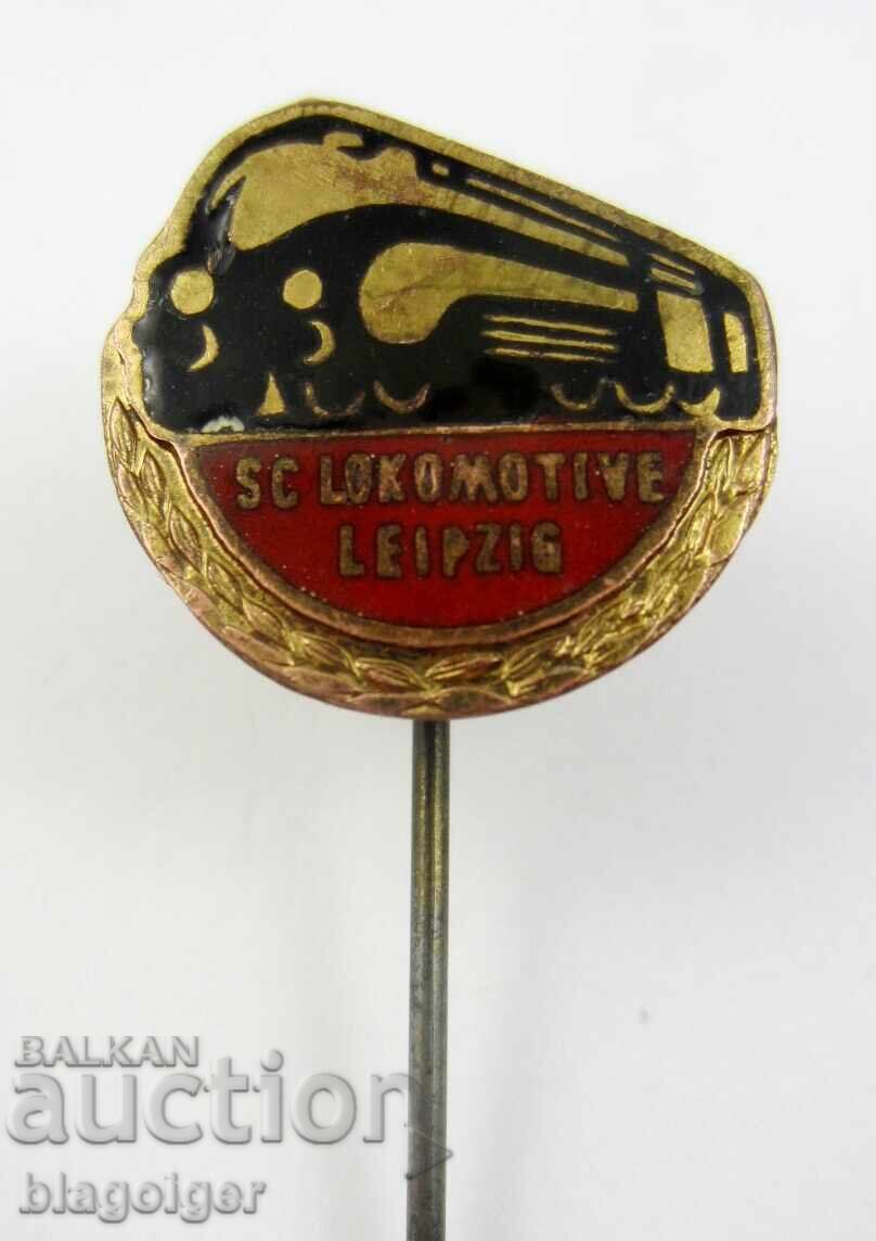 Παράδοση Παλαιό Έμβλημα Ποδοσφαίρου - Λοκομοτίβ Λειψίας - Γερμανία - Σμάλτο