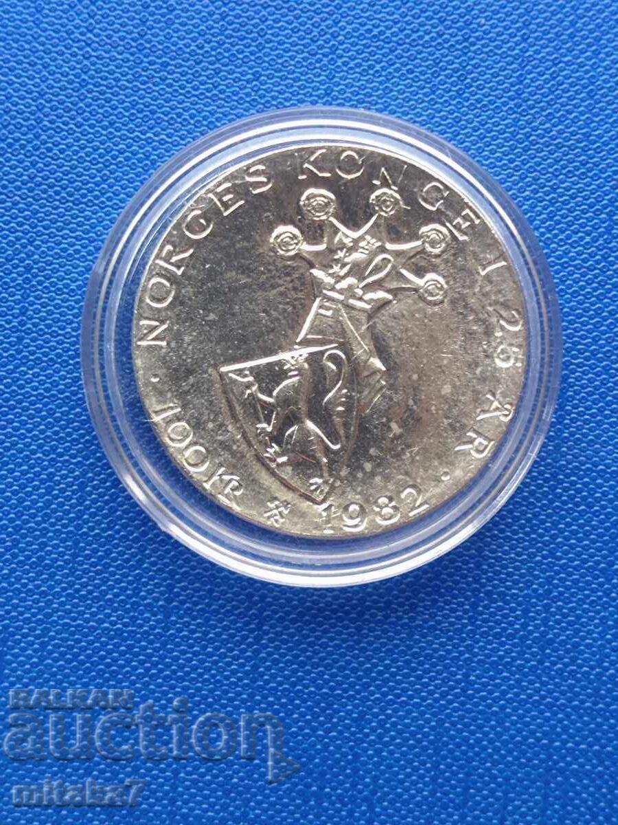 100 coroane 1982, Norvegia