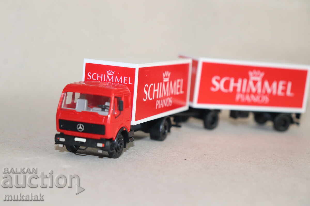 HERPA 1:87 H0 MERCEDES BENZ CAMION TIR MODEL MAȘINUȚĂ cu preț 15.00 BGN | € 7.67 HERPA 1:87 H0 MERCEDES BENZ CAMION TIR MODEL MAȘINUȚĂ cu preț 15.00 BGN | € 7.67