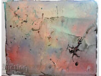 Абстрактна картина акварел подписана, 1984г.