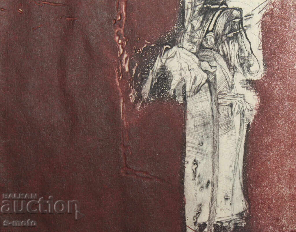 Нели Сандева графика смесена техника 1988 г. - 7