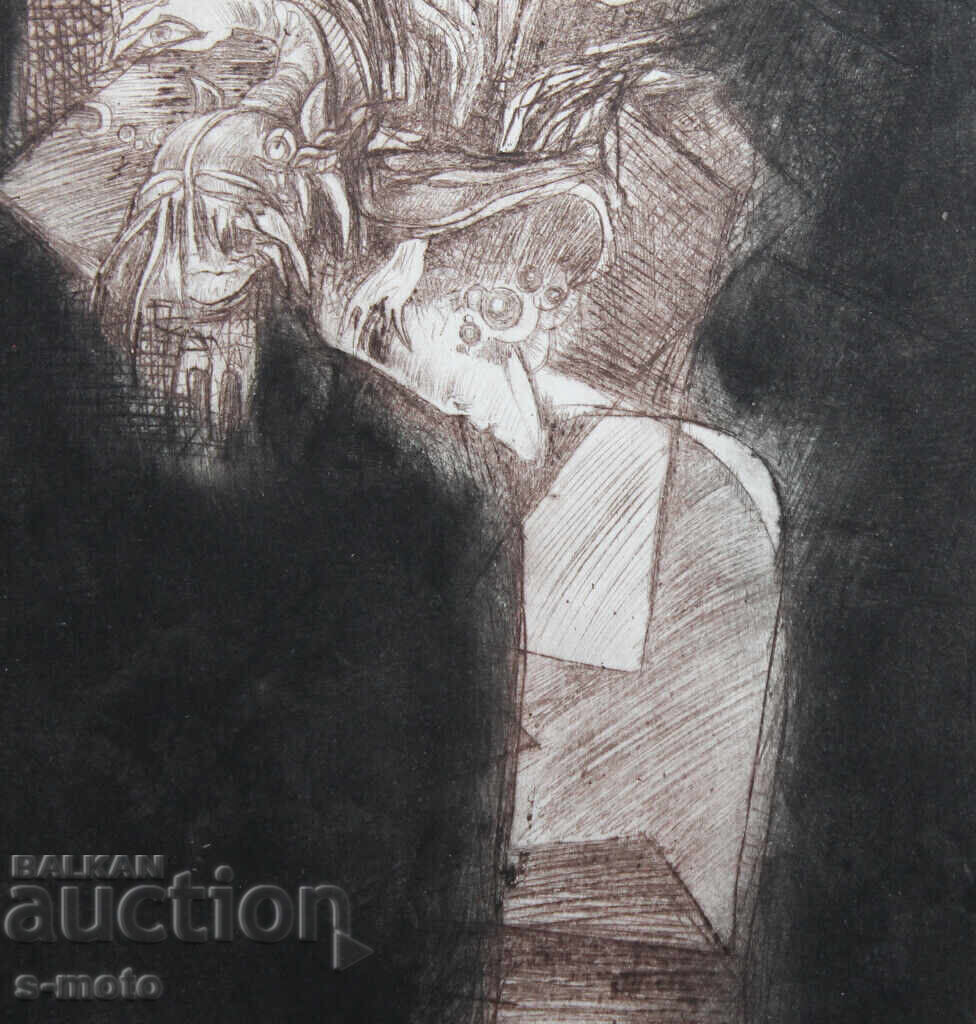 Neli Sandeva Drypoint Graphics - 5 Neli Sandeva Drypoint Graphics - 5