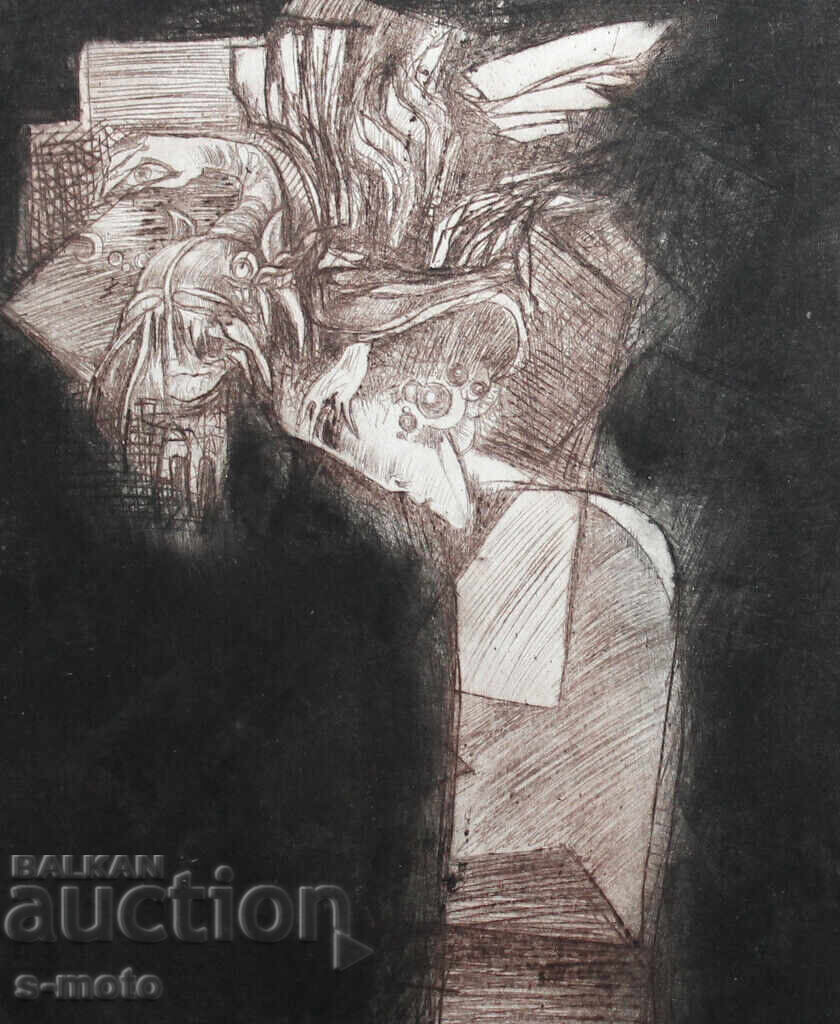 Neli Sandeva Drypoint Graphics Neli Sandeva Drypoint Graphics