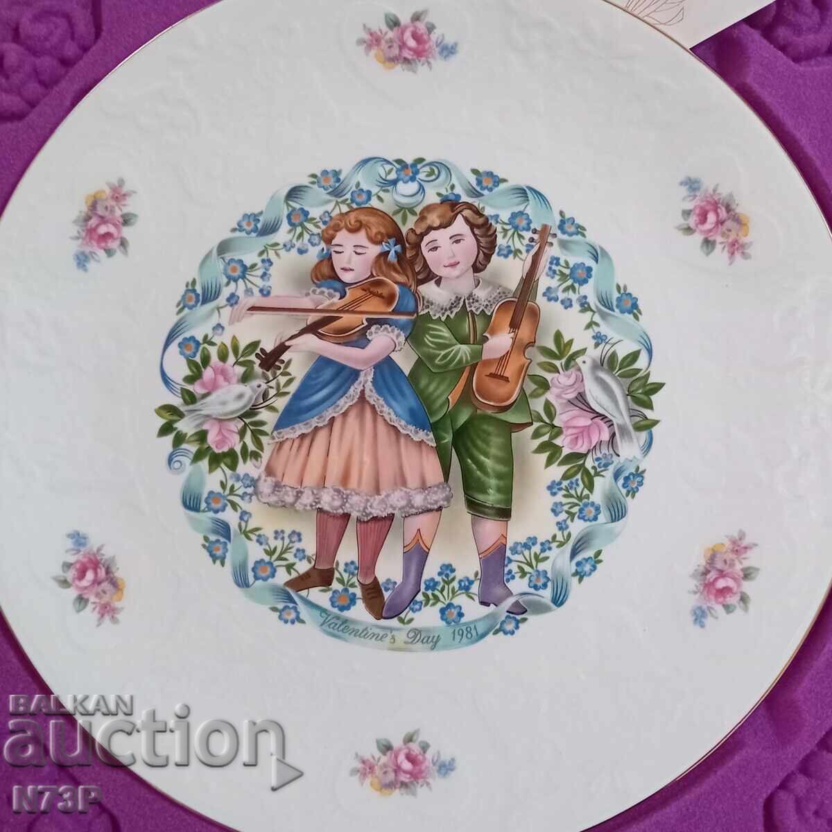 Licitație FARFURIE DE PORȚELAN. COLECȚIE. SF. VALENTIN. 1981