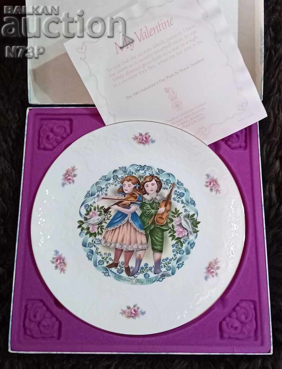 FARFURIE DE PORȚELAN. COLECȚIE. SF. VALENTIN. 1981