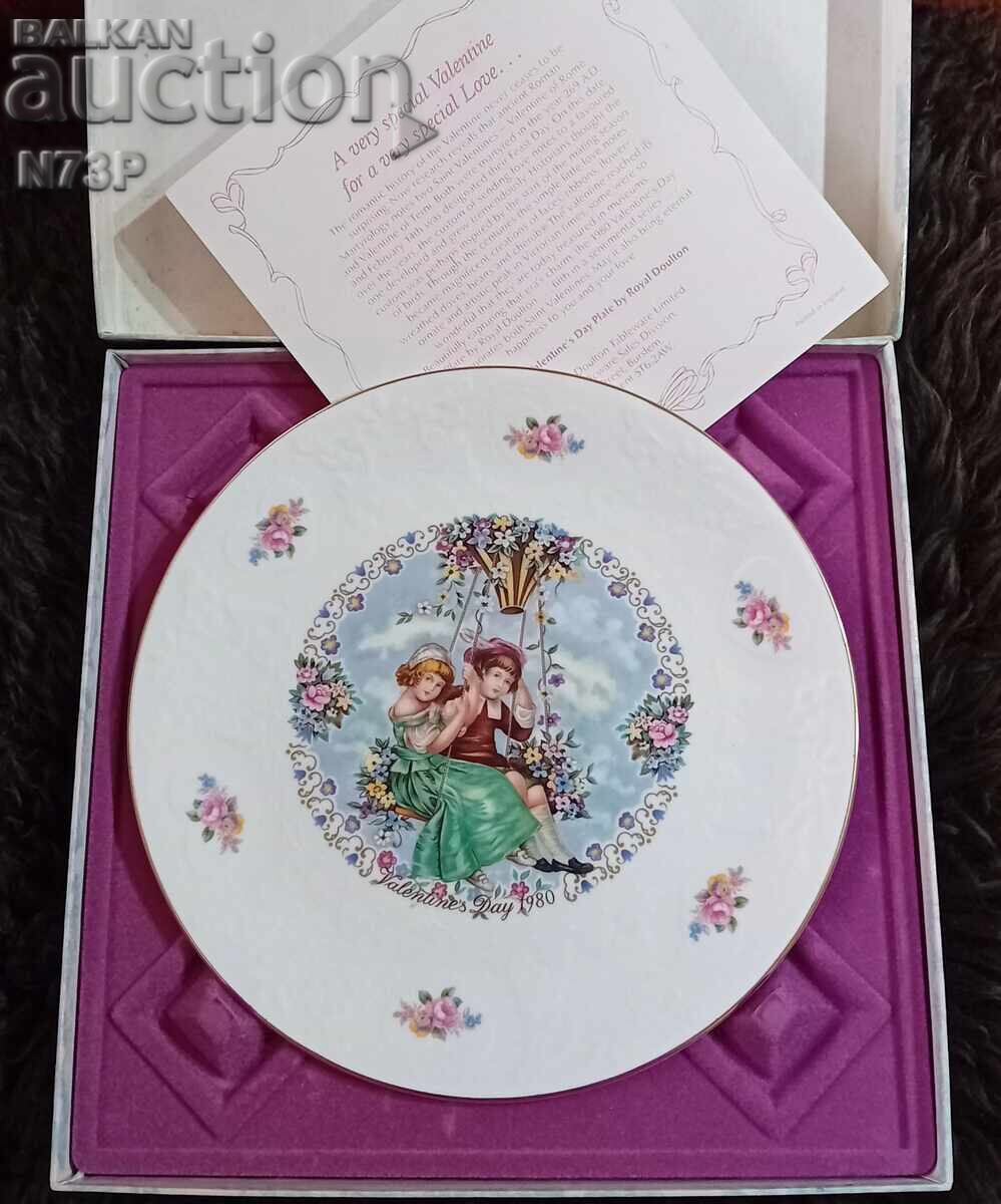 PORCELAIN BOWL. COLLECTION. ST. VALENTINE. 1980 PORCELAIN BOWL. COLLECTION. ST. VALENTINE. 1980