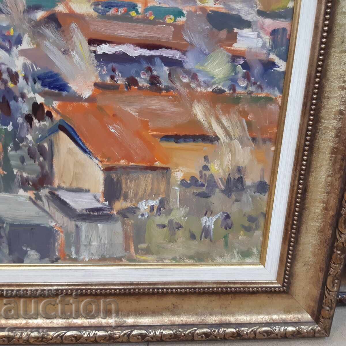 Livrarea "Panair"-V. Kŭdrinova(1904-1986), ulei, 40x56cm, certificat Livrarea "Panair"-V. Kŭdrinova(1904-1986), ulei, 40x56cm, certificat