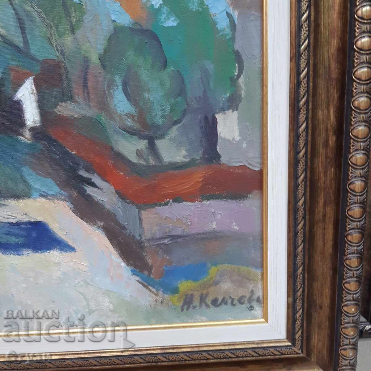 Livrarea "Peisaj din Rodopi" de Nadejda Kalcheva, ulei, 47x57cm Livrarea "Peisaj din Rodopi" de Nadejda Kalcheva, ulei, 47x57cm