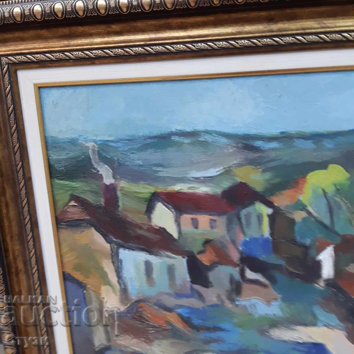 "Peisaj din Rodopi" de Nadejda Kalcheva, ulei, 47x57cm - 5 "Peisaj din Rodopi" de Nadejda Kalcheva, ulei, 47x57cm - 5