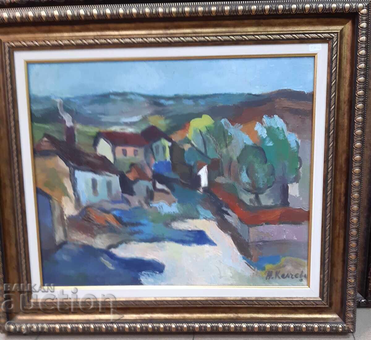 "Peisaj din Rodopi" de Nadejda Kalcheva, ulei, 47x57cm "Peisaj din Rodopi" de Nadejda Kalcheva, ulei, 47x57cm