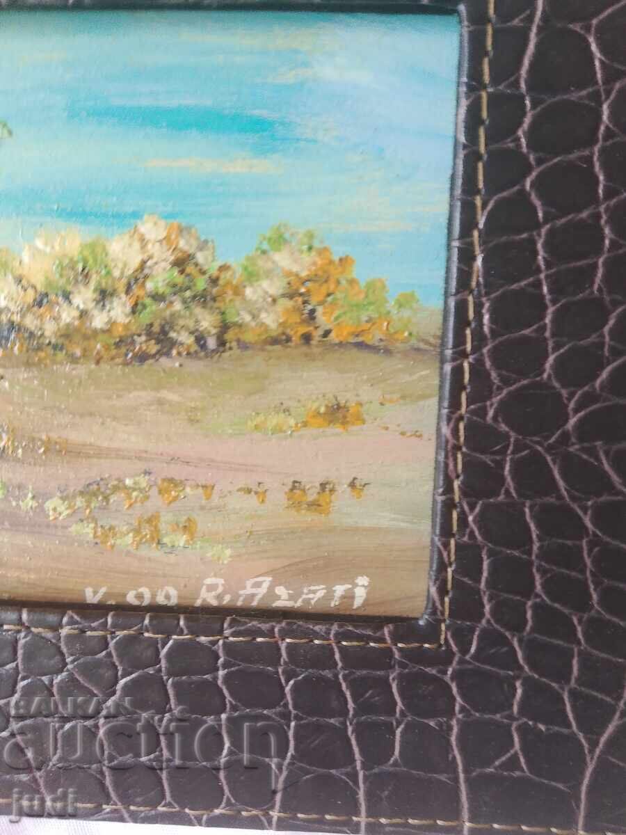 Oil painting signed with price 40.00 BGN | € 20.45 Oil painting signed with price 40.00 BGN | € 20.45