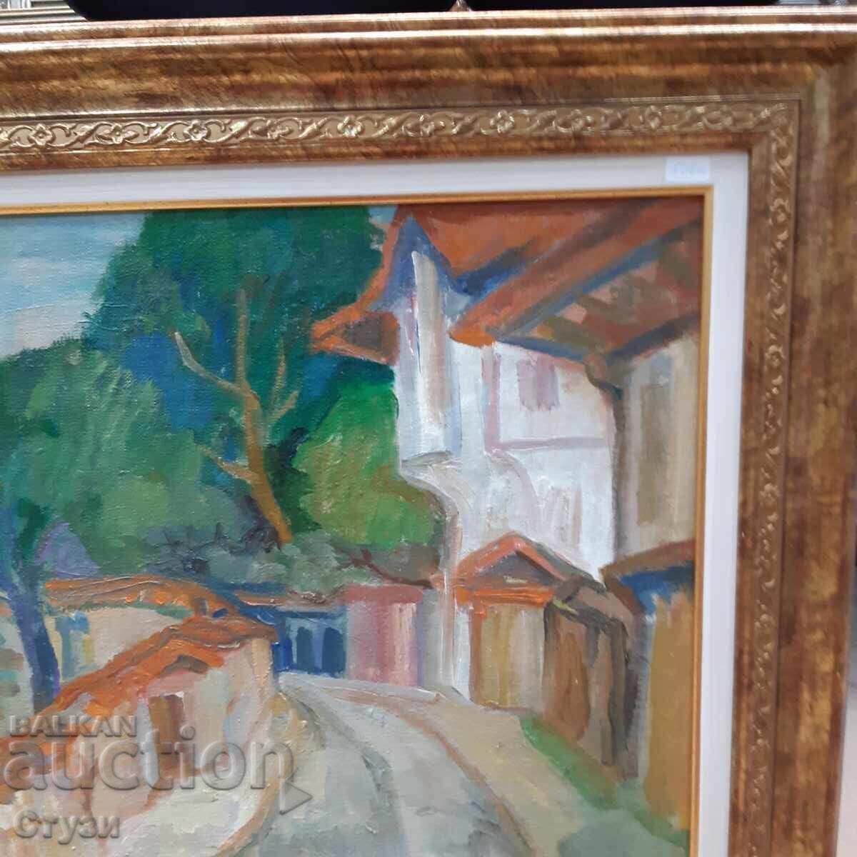 Delivery of Street - Stela Mishaykova, oil, 46 x 55 cm, certificate Delivery of Street - Stela Mishaykova, oil, 46 x 55 cm, certificate