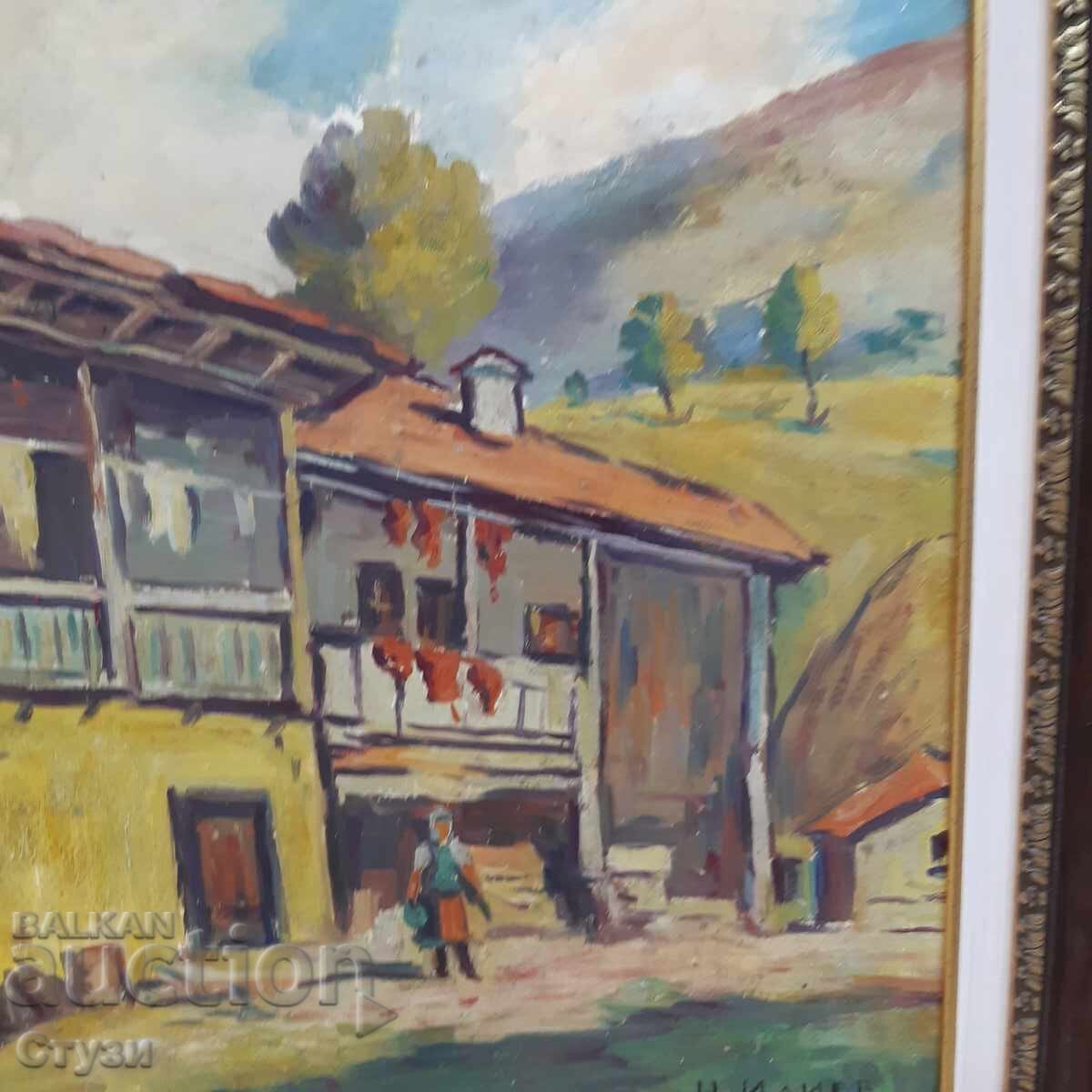 Auction Revival House - Nikolai Iliev (1926-2008), oil, 45 x 60 cm Auction Revival House - Nikolai Iliev (1926-2008), oil, 45 x 60 cm