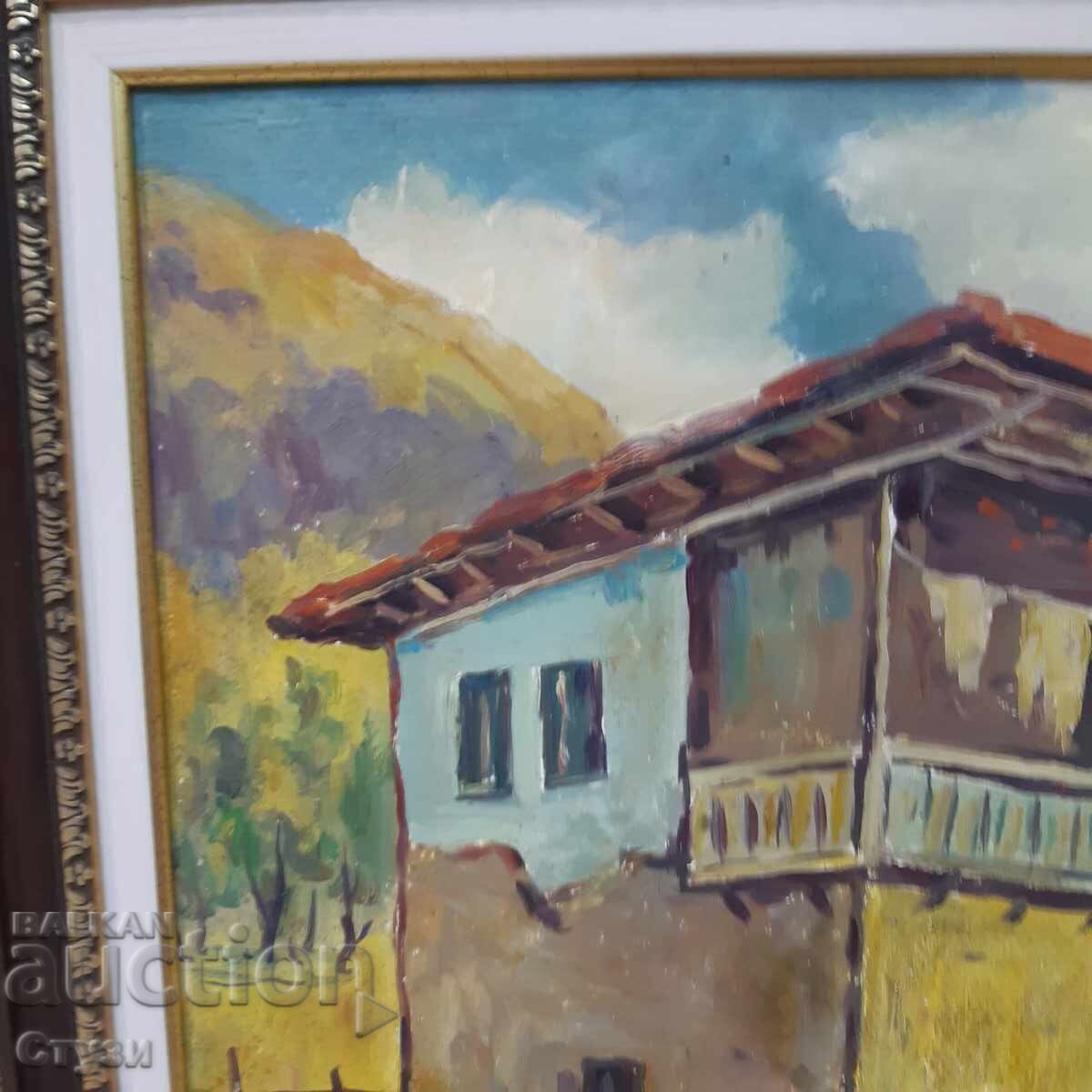 Delivery of Revival House - Nikolai Iliev (1926-2008), oil, 45 x 60 cm Delivery of Revival House - Nikolai Iliev (1926-2008), oil, 45 x 60 cm