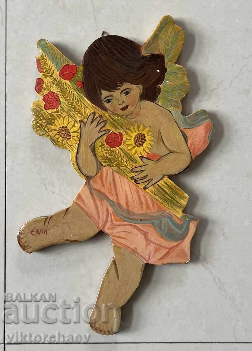 Painted Wall Panel - Signed