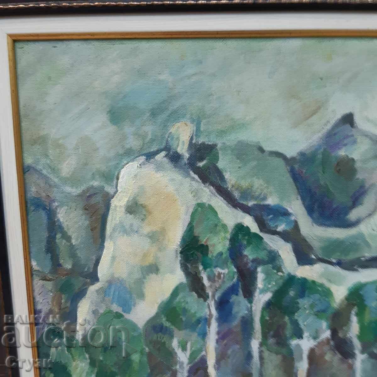 Παράδοση Ορεινό τοπίο - Μ. Μπουντίνοφ, λάδι, 46 x 54 εκ. - Εκποίηση