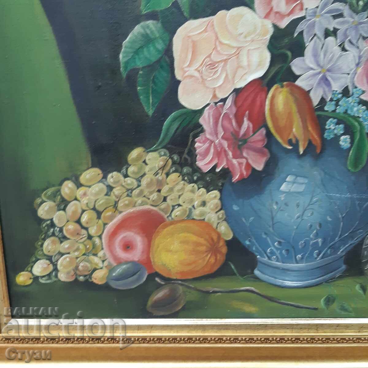 Доставка на Картина "Натюрморт"(1998г) на художника СВ, масло,49 х 68 см