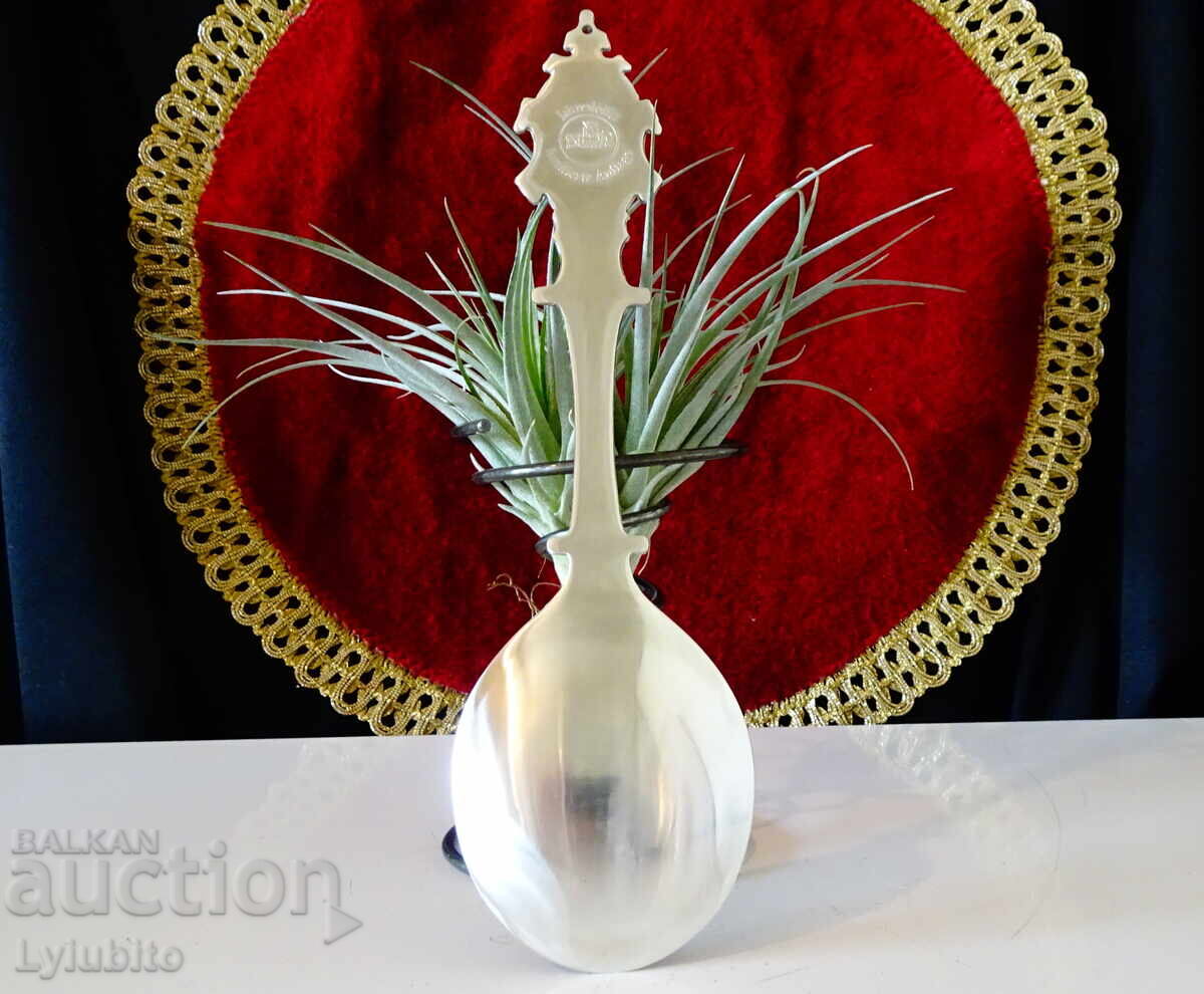 Auction Tin spoon 97 g, castle, tin wedding Auction Tin spoon 97 g, castle, tin wedding