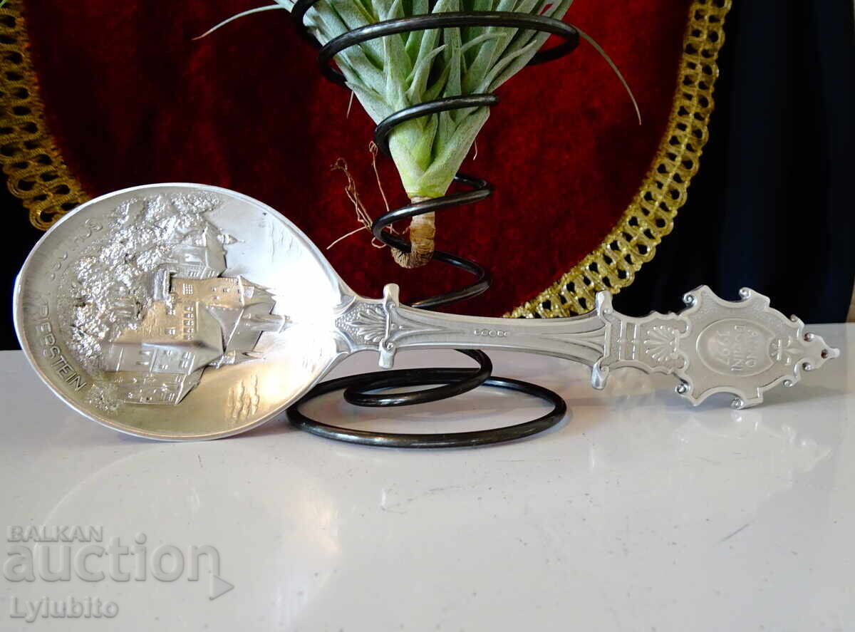 Delivery of Tin spoon 97 g, castle, tin wedding Delivery of Tin spoon 97 g, castle, tin wedding