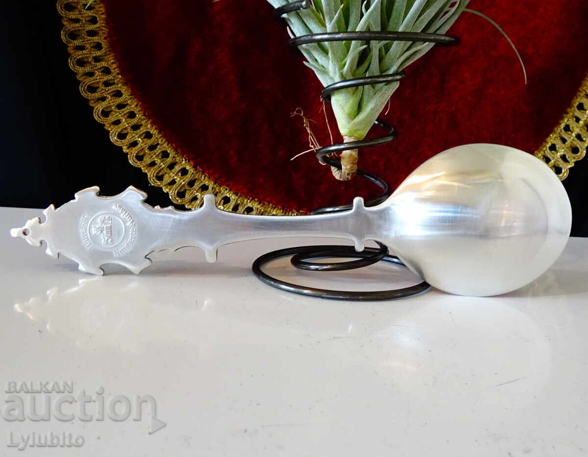 Tin spoon 97 g, castle, tin wedding - 7 Tin spoon 97 g, castle, tin wedding - 7