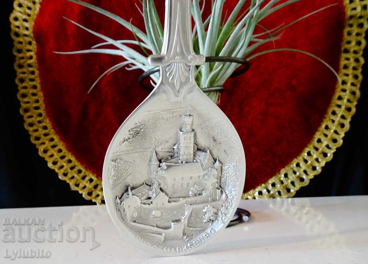 Κουτάλι από κασσίτερο 93 γρ., κάστρο, γαμήλια επέτειος κασσιτέρου με τιμή 19.00 BGN | € 9.71