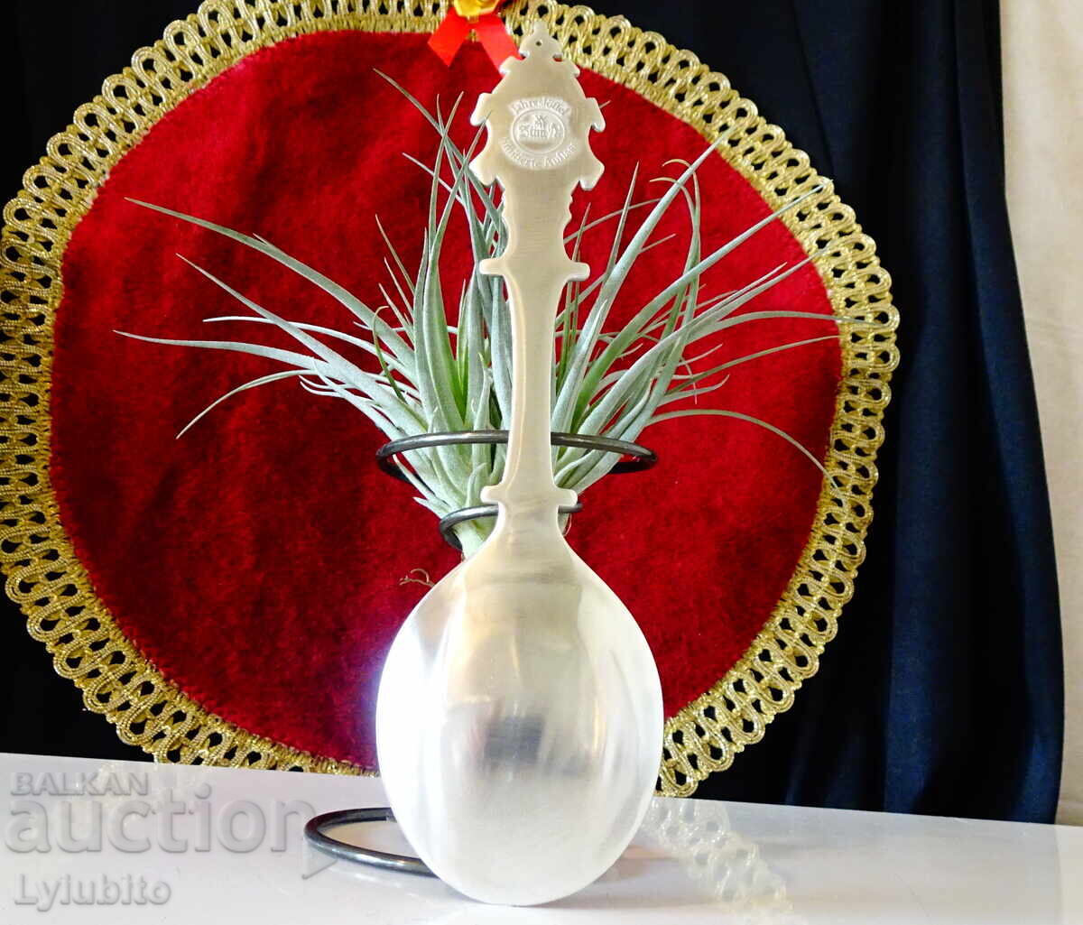 Παράδοση Κουτάλι από κασσίτερο 93 γρ., κάστρο, γαμήλια επέτειος κασσιτέρου