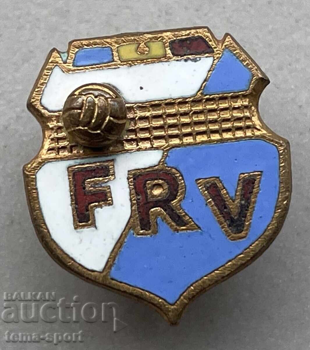 1498 Romania Sign Romanian Volleyball Federation Enamel 1498 Romania Sign Romanian Volleyball Federation Enamel