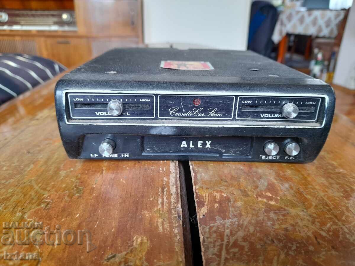 Old car radio Alex with price 65.00 BGN | € 33.23