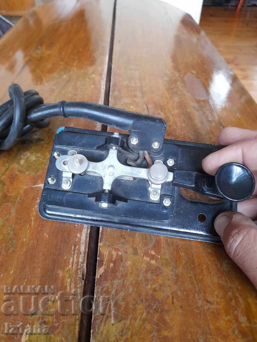 Auction  Old morse manipulator, key