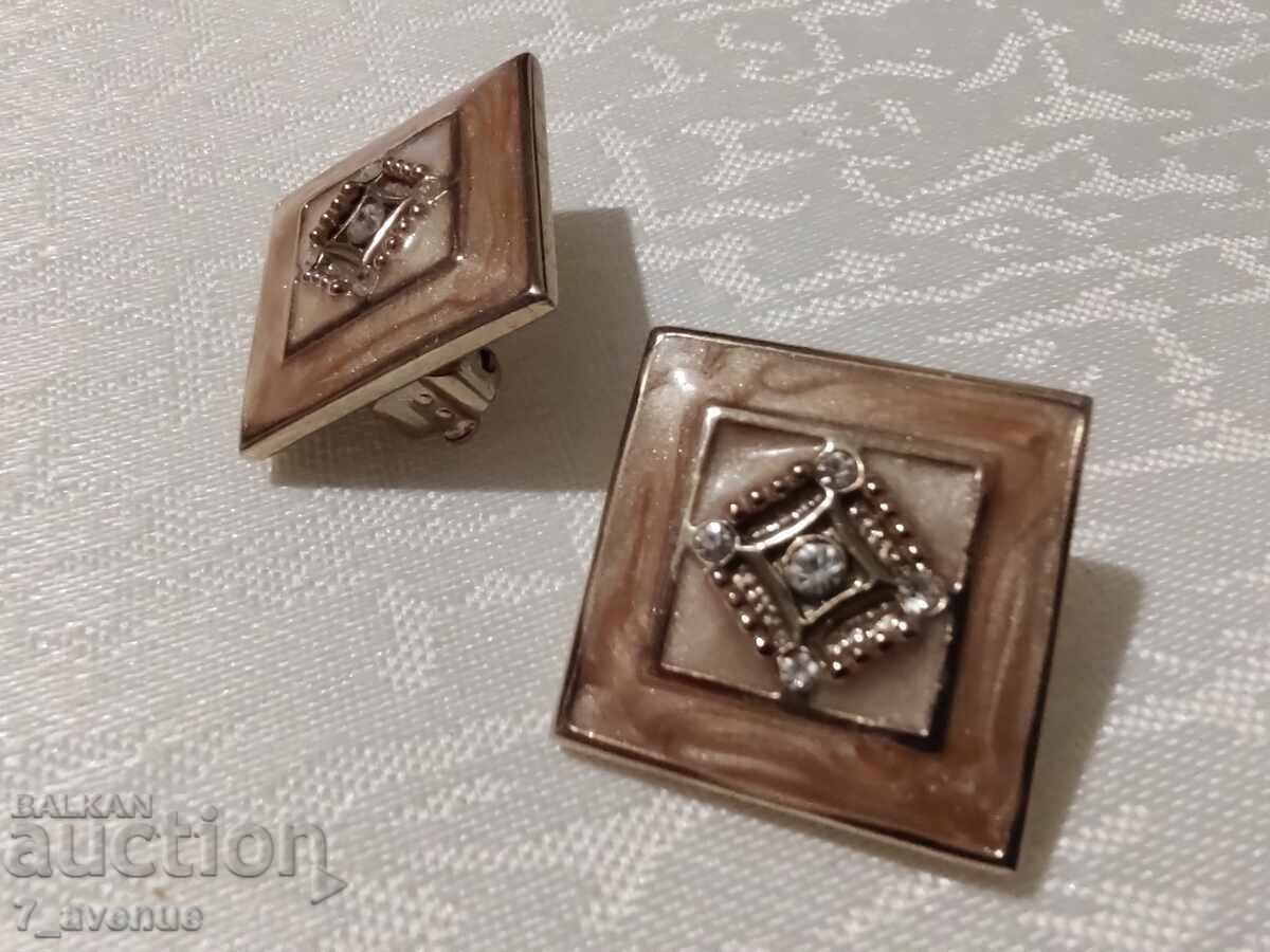 Earrings - clip-on, 70s, beautiful, elegant, 27.03.25 - 6 Earrings - clip-on, 70s, beautiful, elegant, 27.03.25 - 6