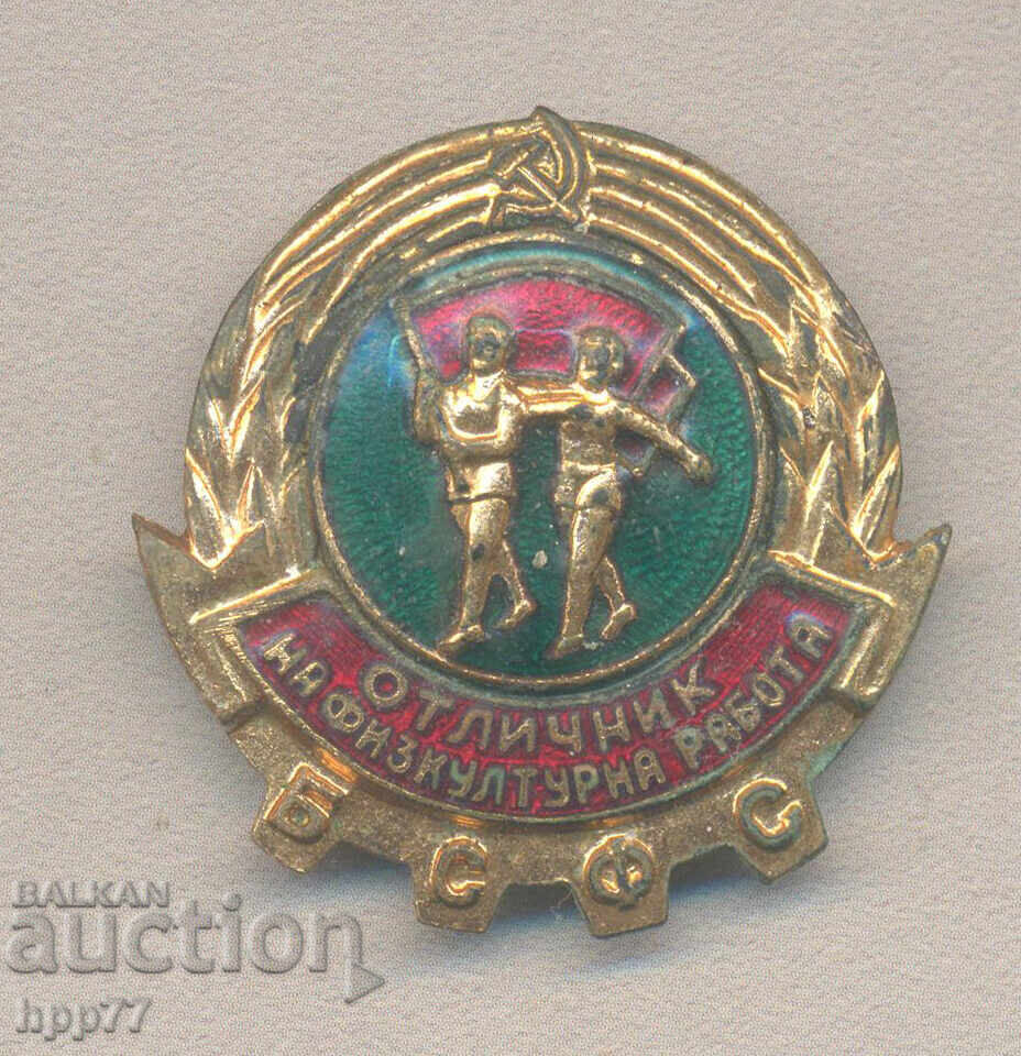 Rare Award Badge EXCELLENT in Physical Culture Work Enamel Rare Award Badge EXCELLENT in Physical Culture Work Enamel