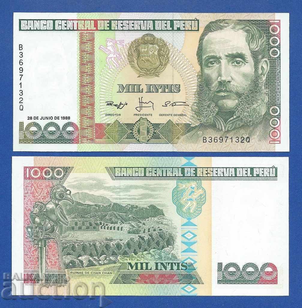 Περού, 1000 Inti, 1988, UNC Περού, 1000 Inti, 1988, UNC