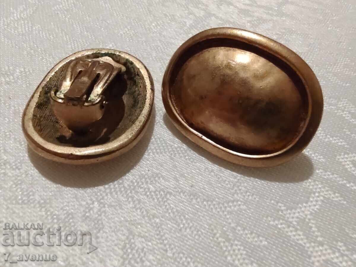 Παράδοση Σκουλαρίκια - κλιπς, 70s, επιχρυσωμένα όμορφα, κομψά, 27.03.25