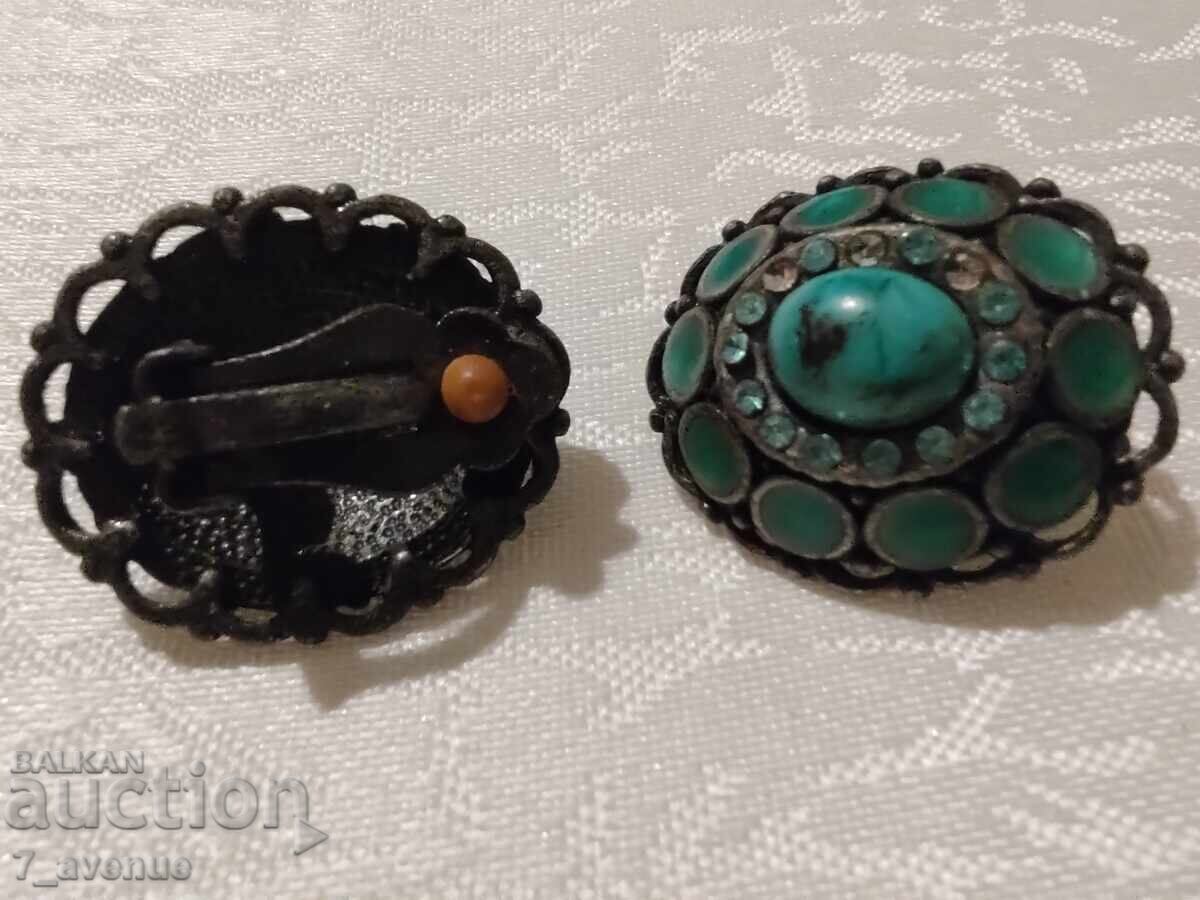 Auction Earrings - clip-on, 70s, beautiful, elegant, 27.03.25 Auction Earrings - clip-on, 70s, beautiful, elegant, 27.03.25