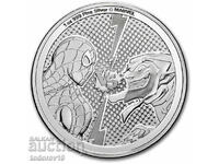 Argint 1 oz Spider-Man vs. Green Goblin - Ins. Niue 2024