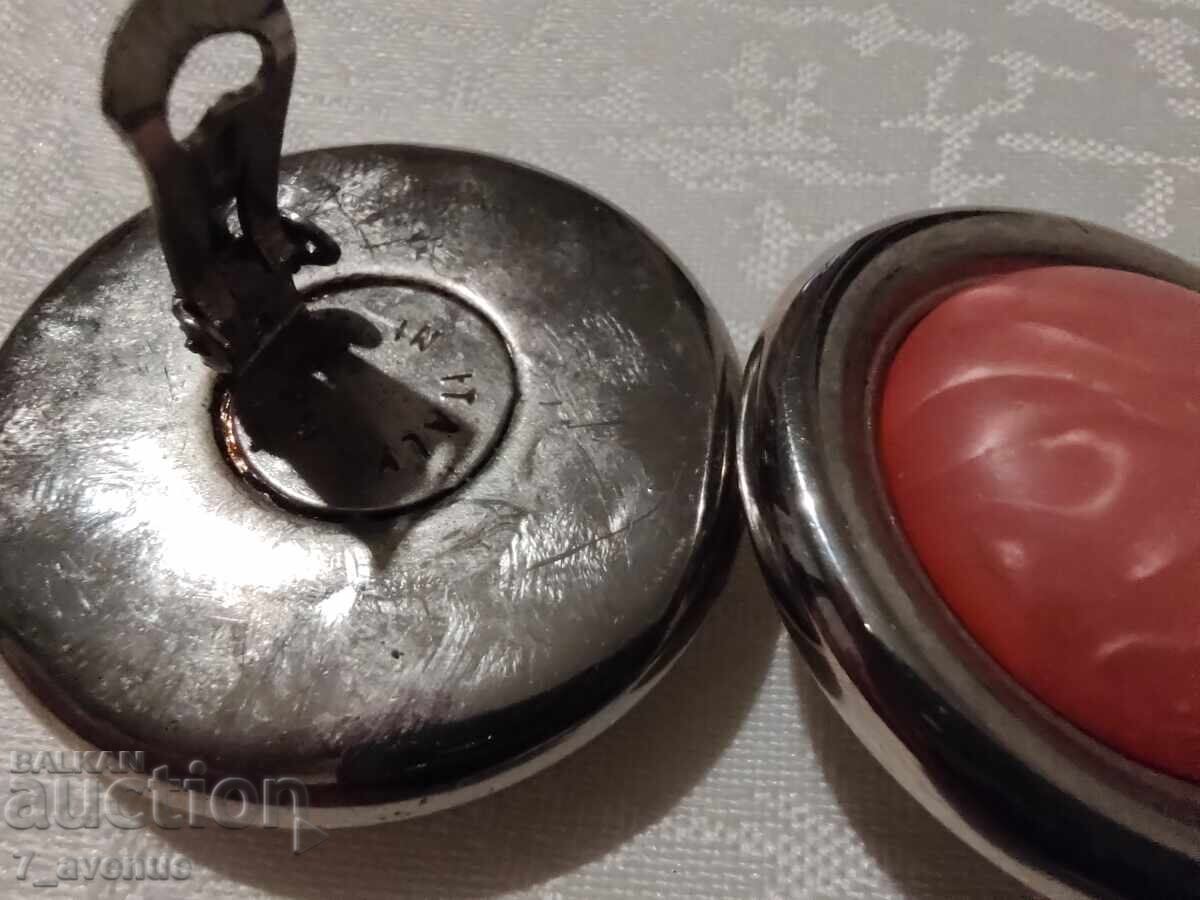 Auction Earrings - clip-on, 70s, beautiful, elegant, 27.03.25 Auction Earrings - clip-on, 70s, beautiful, elegant, 27.03.25