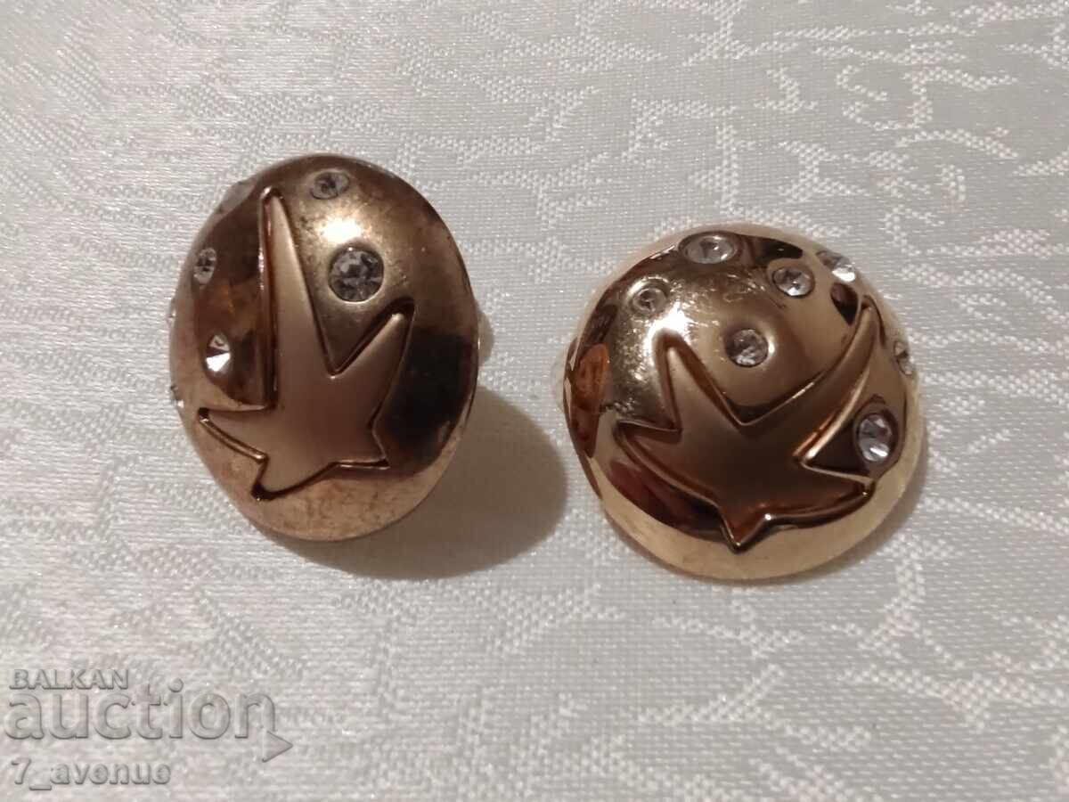 Earrings - clip-on, 70s, beautiful, elegant, space-themed 27.03.25 with price 49.00 BGN | € 25.05 Earrings - clip-on, 70s, beautiful, elegant, space-themed 27.03.25 with price 49.00 BGN | € 25.05