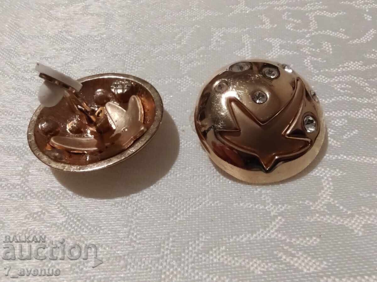Auction Earrings - clip-on, 70s, beautiful, elegant, space-themed 27.03.25 Auction Earrings - clip-on, 70s, beautiful, elegant, space-themed 27.03.25