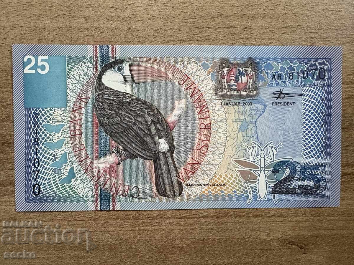Suriname - 25 Guilders (2000), UNC