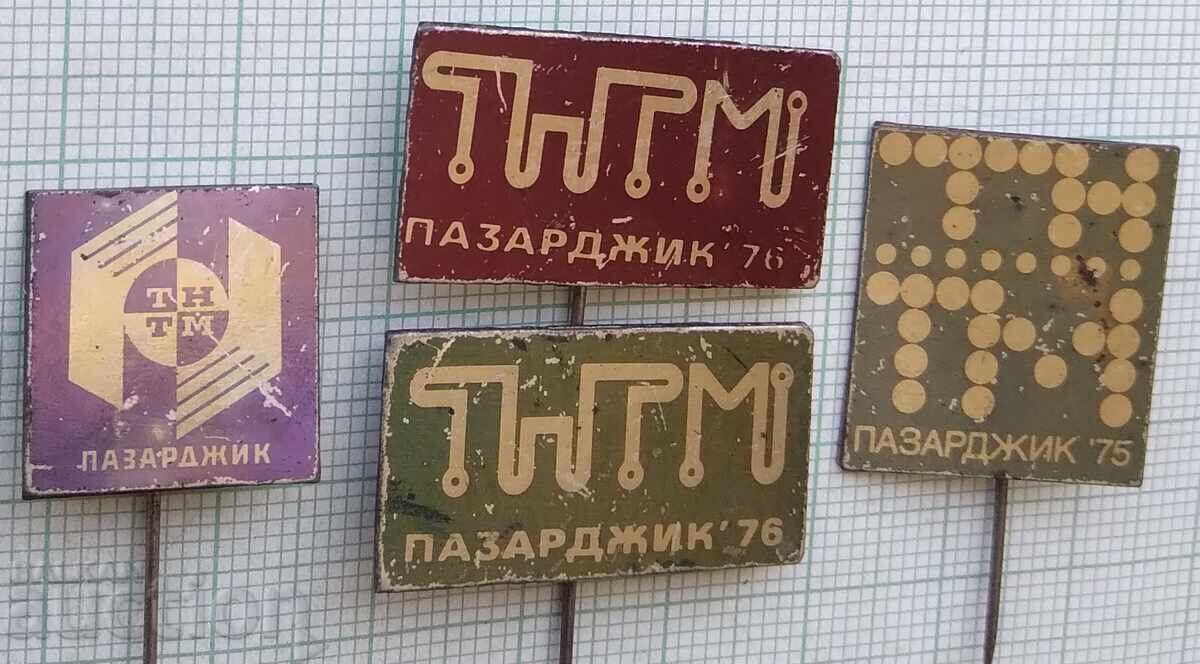 18673 Badges - TNTM Pazardzhik - LOT of 4 pcs