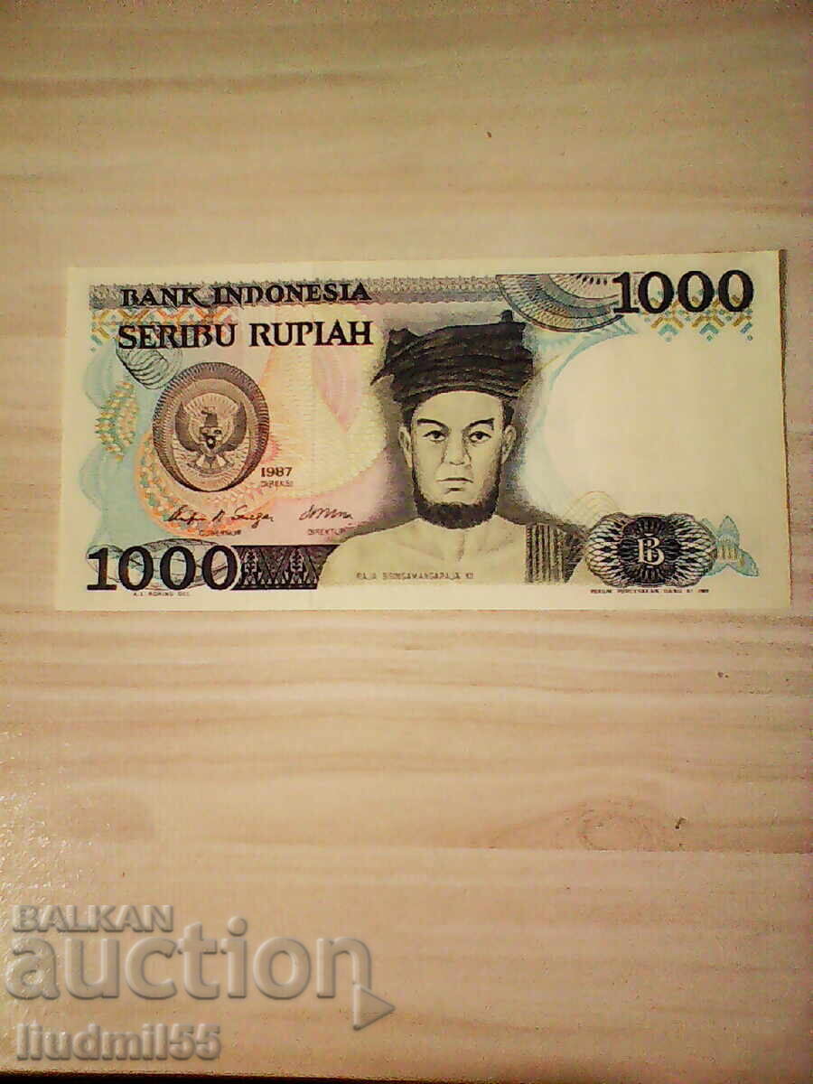 INDONESIA - 1000 RUPIAH - 1987 INDONESIA - 1000 RUPIAH - 1987
