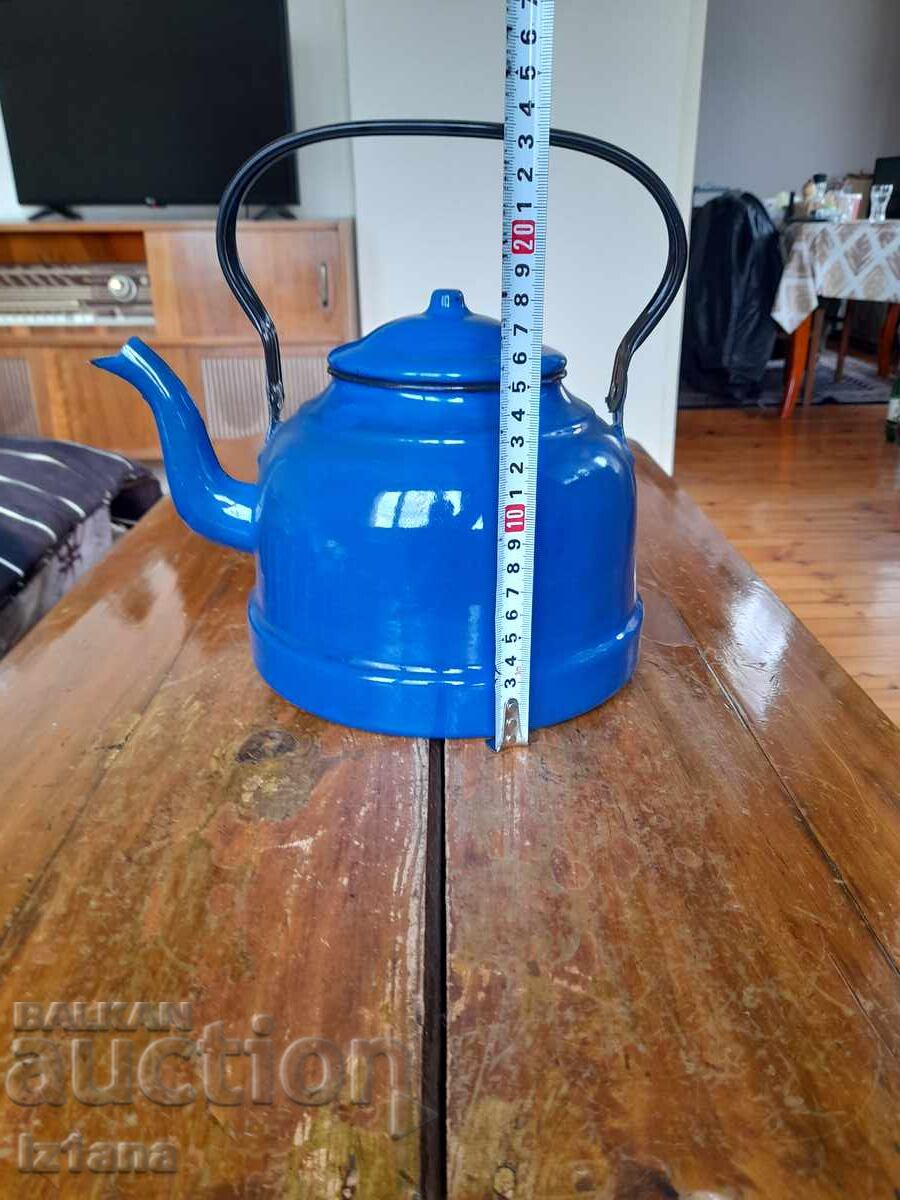 Δημοπρασία Παλιά τσαγιέρα εμαγιέ