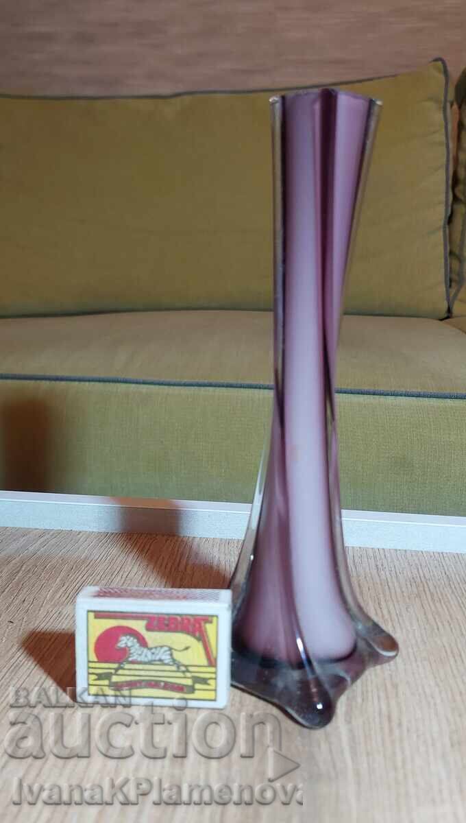 Glass vase, height 20cm - 6 Glass vase, height 20cm - 6