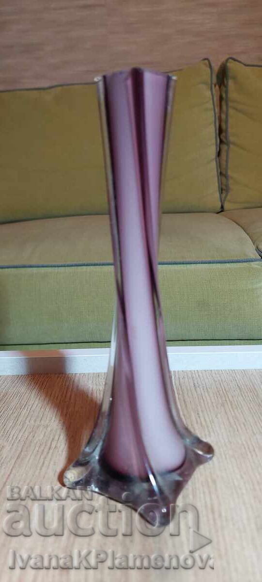 Glass vase, height 20cm Glass vase, height 20cm