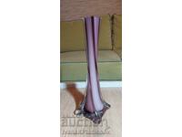 Glass vase, height 20cm